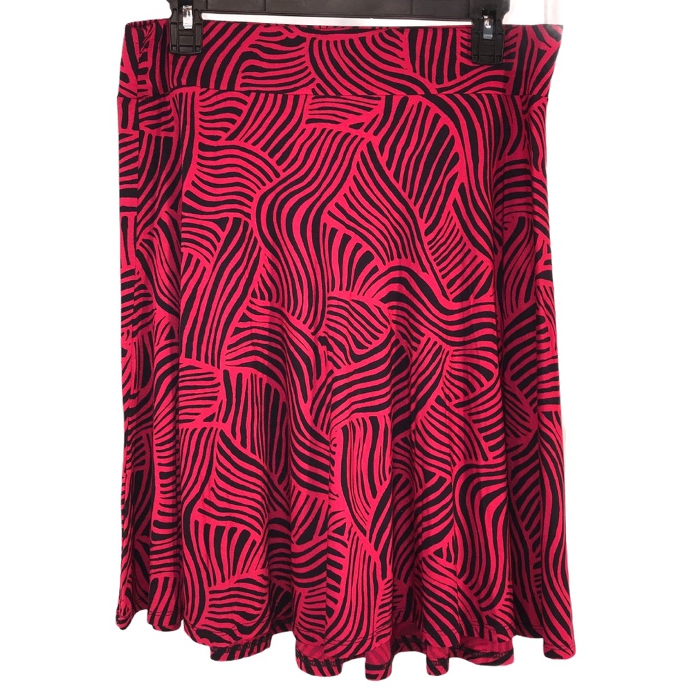 LOFT Pink Animal Print Skirt